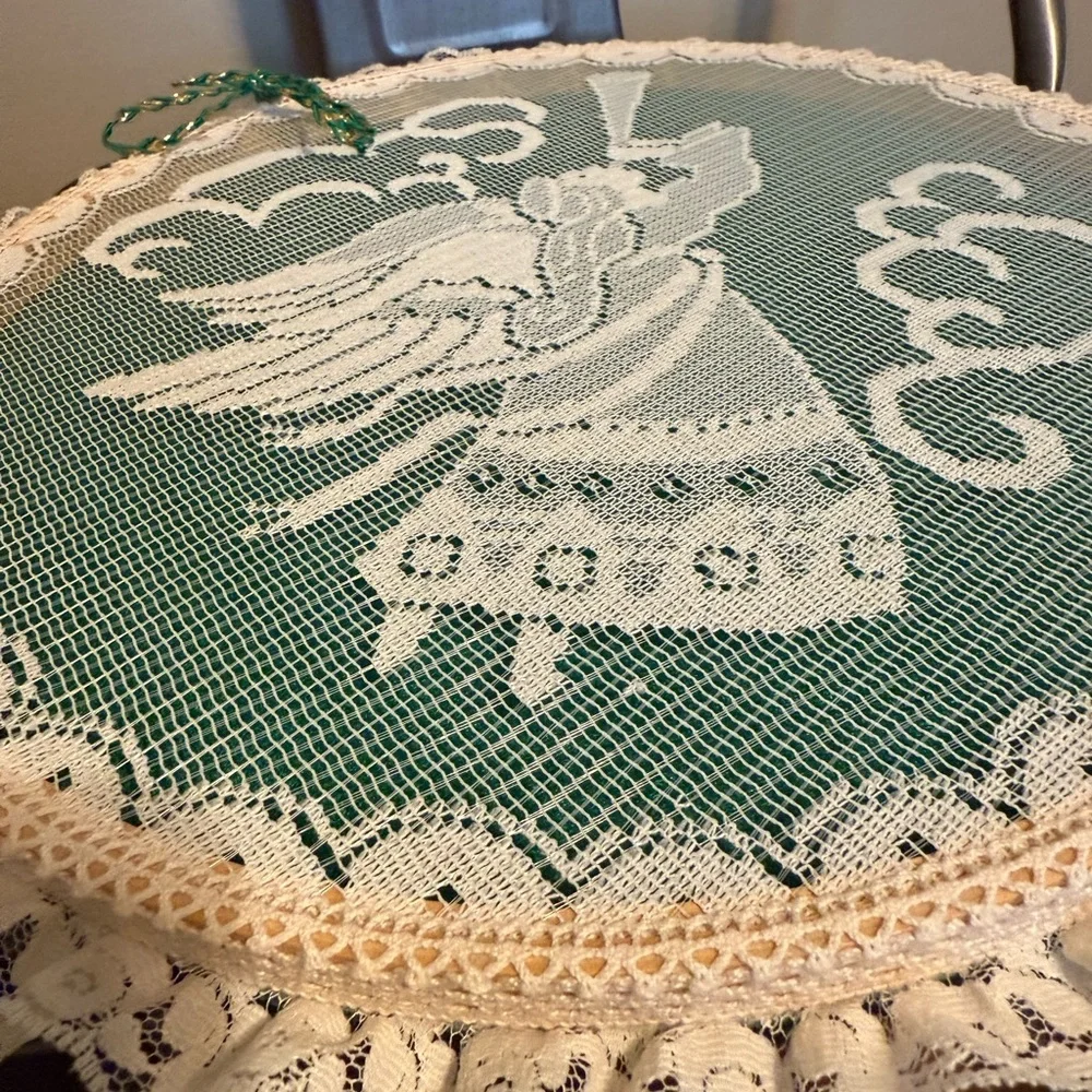Angel Art Print with Lace Trim - Picture 4 of 6